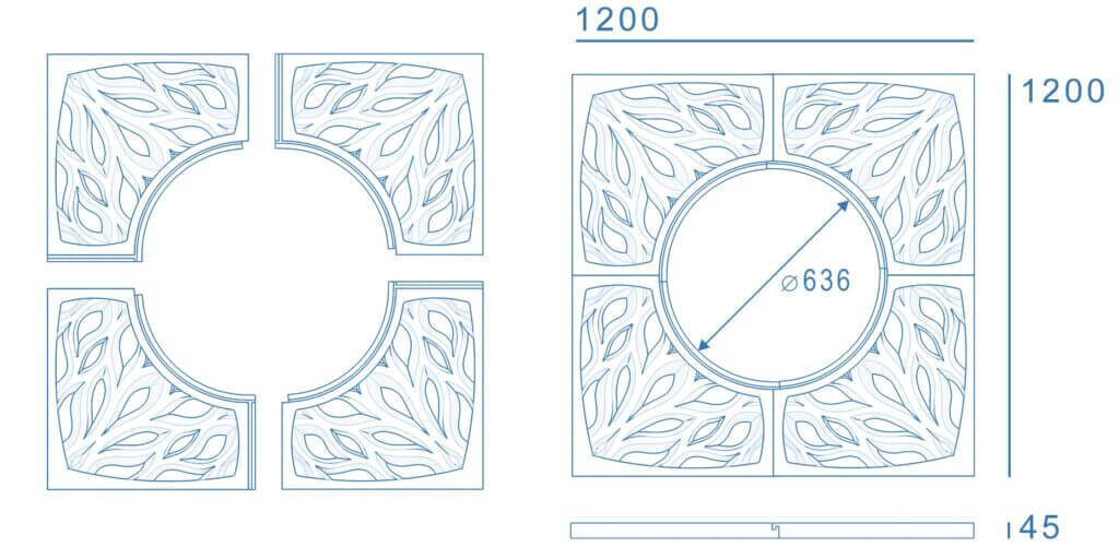 Приствольная решетка для дерева ZKING CRUST 1.2х1.2м Черная в Орехово-Зуево фото
