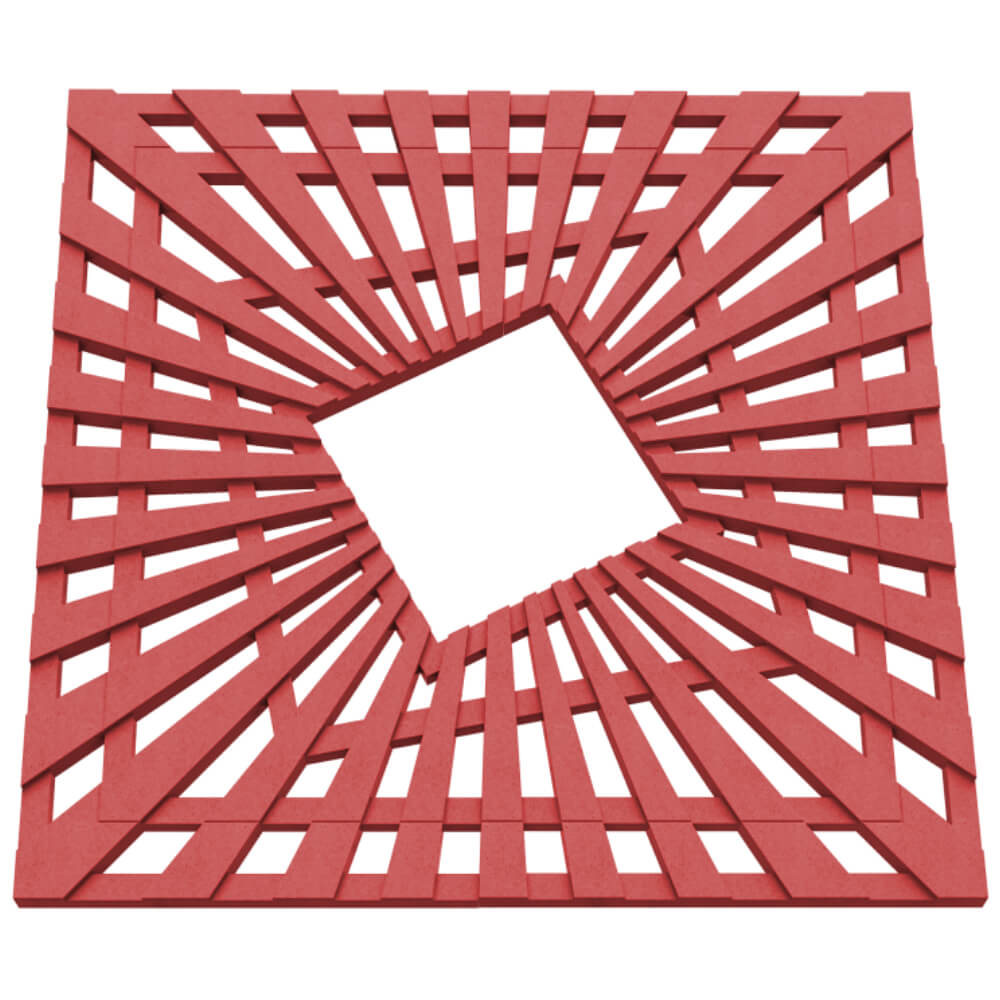 Приствольная решетка для дерева ZKING ATMOSPHERE 1.2х1.2м Красная в Орехово-Зуево фото