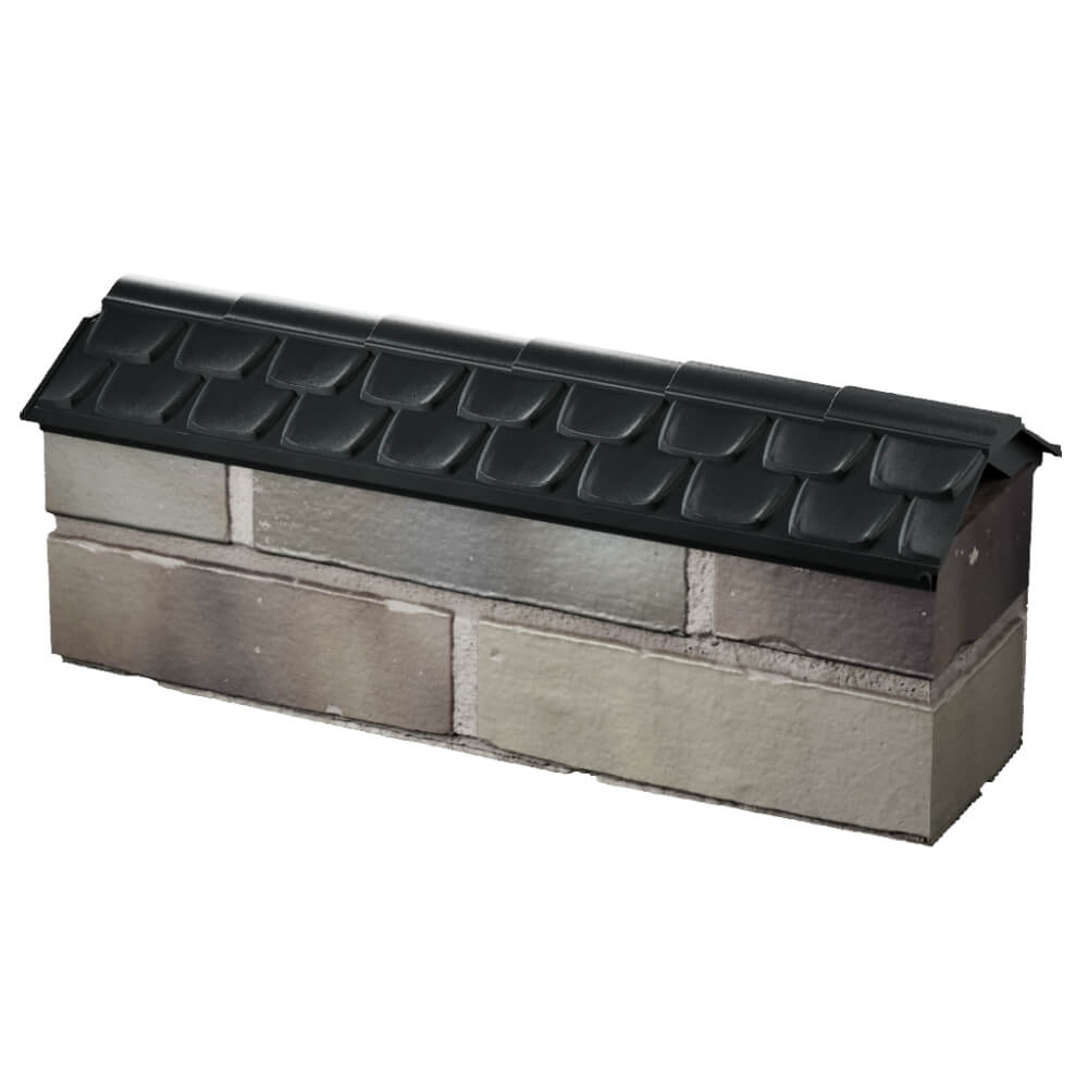 Парапет Zking Эльбрус Черный с посадкой на 0.5 кирпича (130мм) в Орехово-Зуево фото