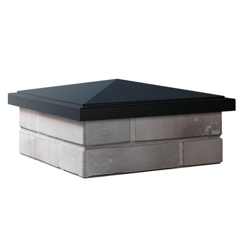 Колпак Zking БонаМоно Черный на столб 1.5х1.5 кирпича (385х385, 400х400мм) в Орехово-Зуево фото