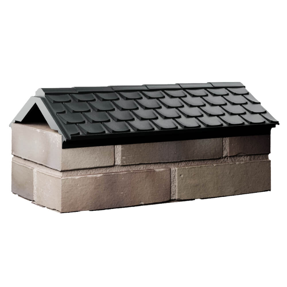 Парапет Zking Эльбрус Черный с посадкой на 1 кирпич (255мм) Орехово-Зуево фото