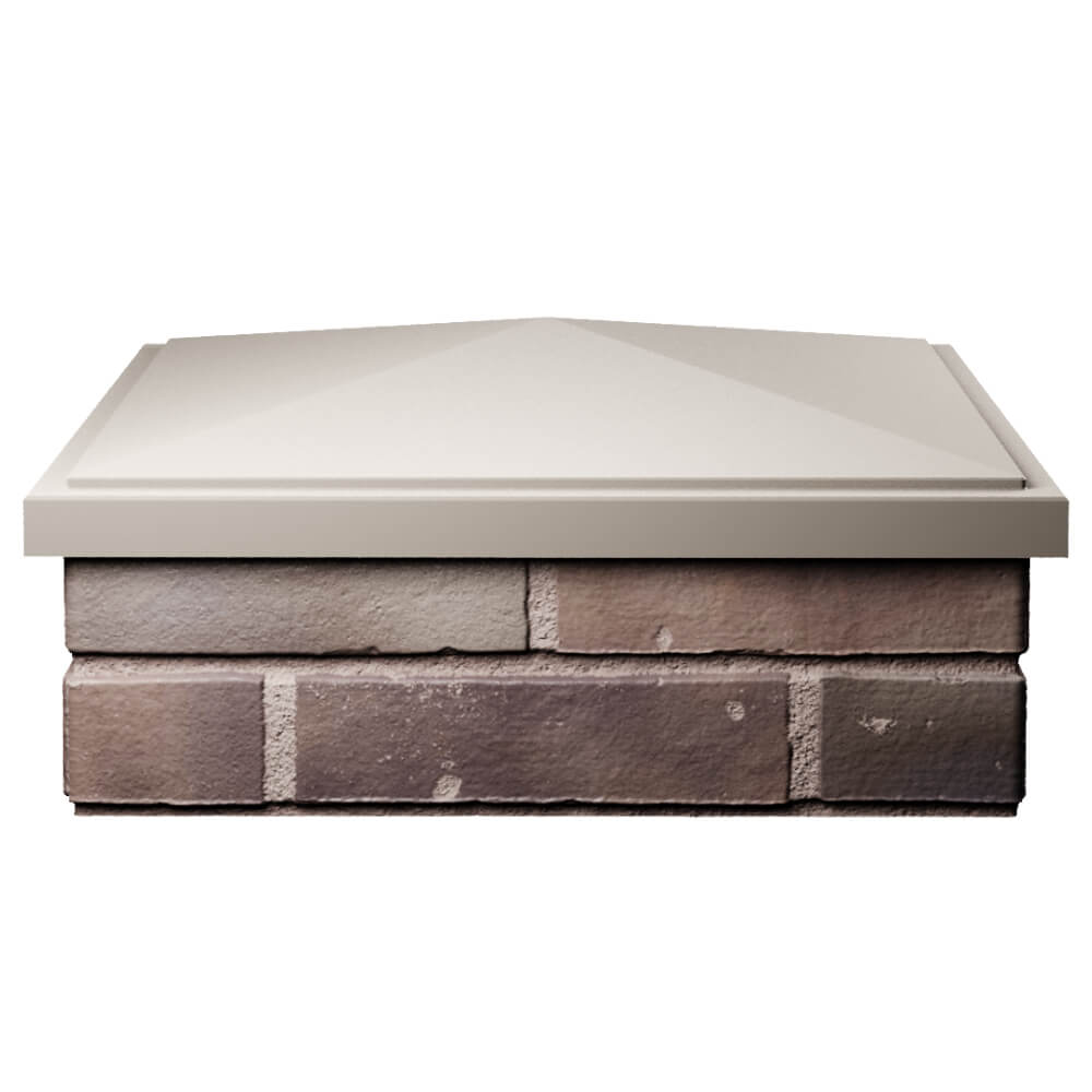 Колпак Zking БонаМоно Бежевый на столб 2х2 кирпича (515х515, 530х530мм) Орехово-Зуево фото