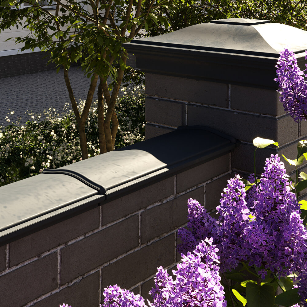 Парапет Zking Монблан Черный посадка на 0.5 кирпича (130мм) в Орехово-Зуево фото