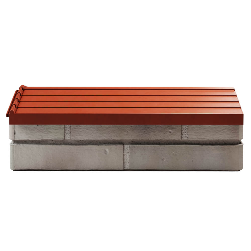 Парапет Zking Бона ХайТек Красный с посадкой на 1 кирпич (200/225/255мм) в Орехово-Зуево фото