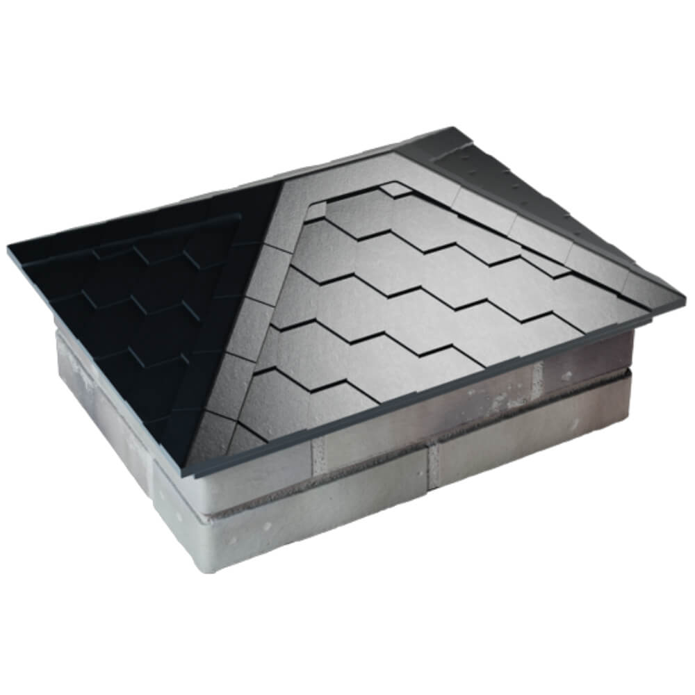 Колпак Zking Эверест Черный на столб 2х1.5 кирпича (520х390мм) Орехово-Зуево фото