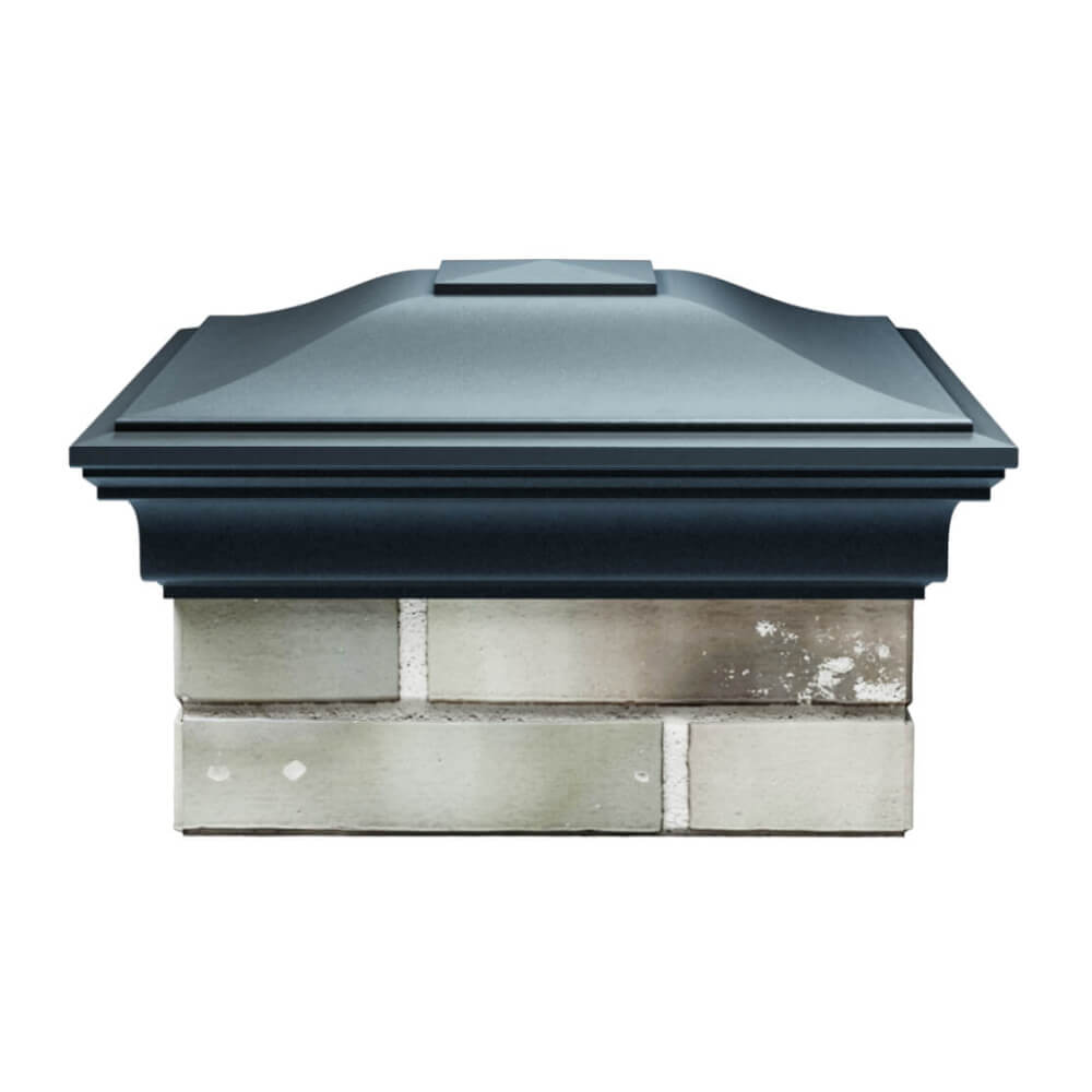 Колпак Zking Монблан Серый на столб 1.5х1.5 еврокирпича 0.7НФ (355х355мм) Орехово-Зуево фото