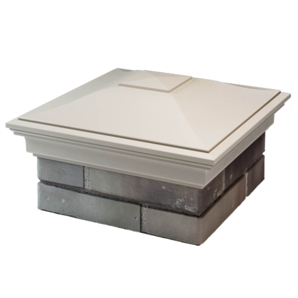 Колпак Zking Монблан Бежевый на столб 1.5х1.5 кирпича (385х385мм) в Орехово-Зуево фото