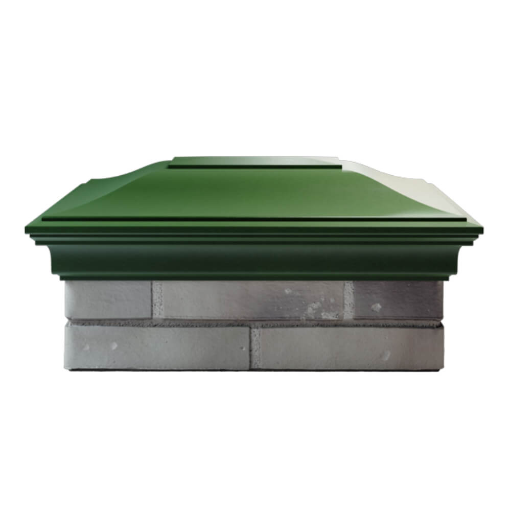 Колпак Zking Монблан Зеленый на столб 2х1.5 кирпича (515х385мм) в Орехово-Зуево фото