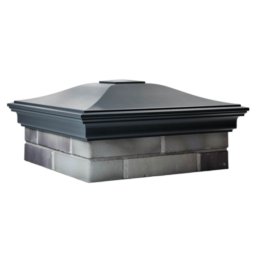 Колпак Zking Монблан Серый на столб 2х2 кирпича (515х515мм) в Орехово-Зуево фото