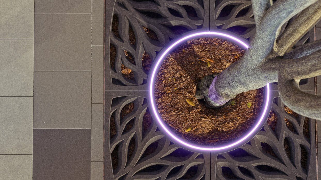 Приствольная решетка для дерева ZKING CRUST 1.2х1.2м Черная в Орехово-Зуево фото