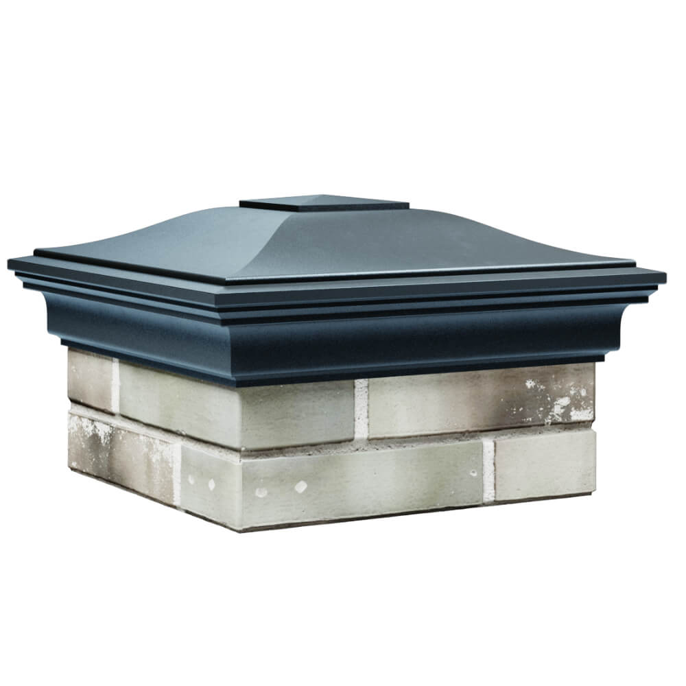 Колпак Zking Монблан Серый на столб 1.5х1.5 кирпича (385х385мм) в Орехово-Зуево фото