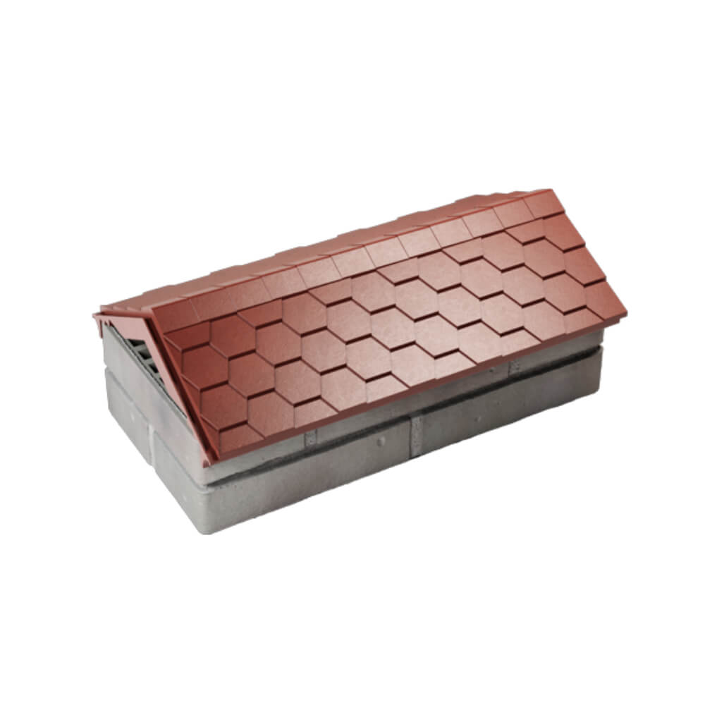 Парапет Zking Эверест Красный с посадкой на 1 кирпич (200/225/255мм) в Орехово-Зуево фото