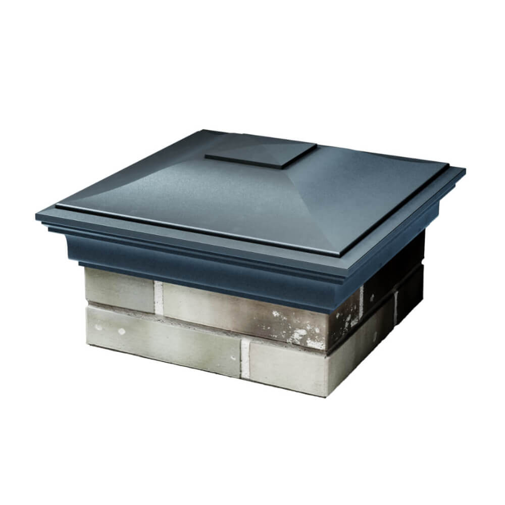 Колпак Zking Монблан Серый на столб 1.5х1.5 еврокирпича 0.7НФ (355х355мм) в Орехово-Зуево фото