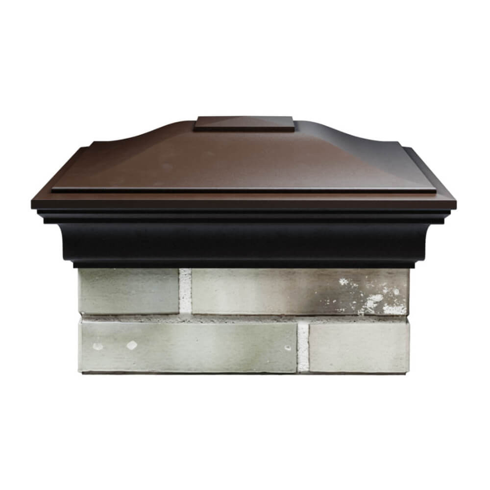 Колпак Zking Монблан Коричневый на столб 1.5х1.5 еврокирпича 0.7НФ (355х355мм) Орехово-Зуево фото