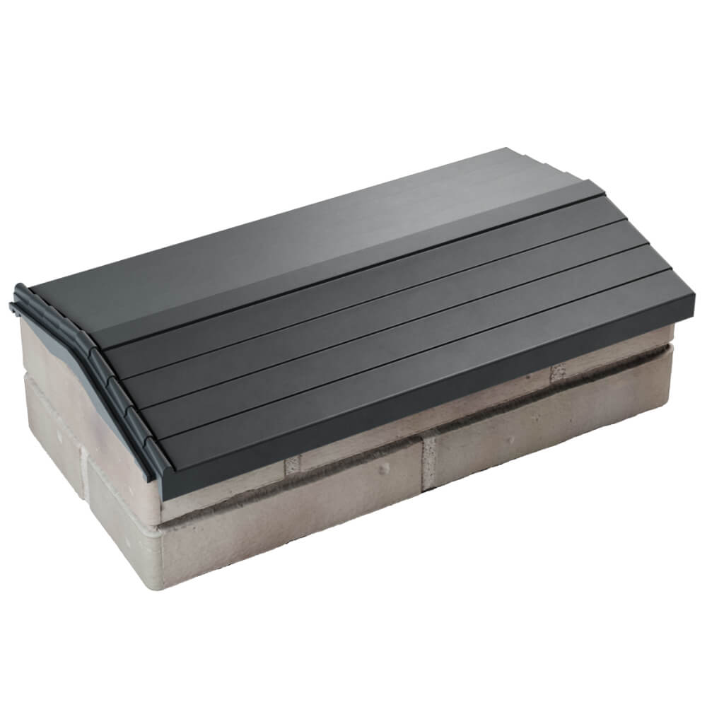 Парапет Zking Бона ХайТек Серый с посадкой на 1 кирпич (200/225/255мм) в Орехово-Зуево фото