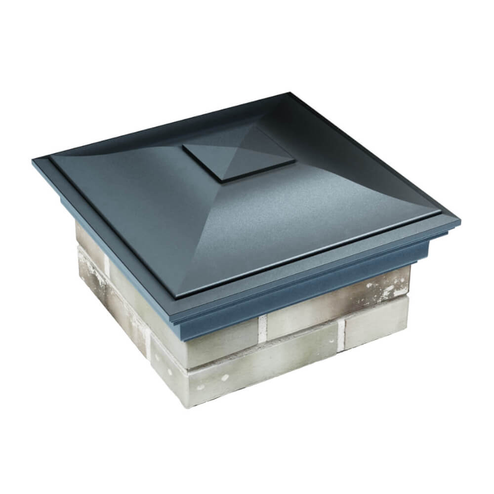 Колпак Zking Монблан Серый на столб 1.5х1.5 еврокирпича 0.7НФ (355х355мм) в Орехово-Зуево фото