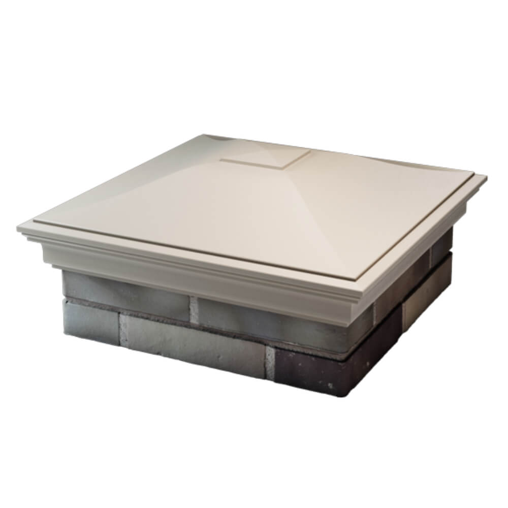 Колпак Zking Монблан Бежевый на столб 2х2 кирпича (515х515мм) в Орехово-Зуево фото