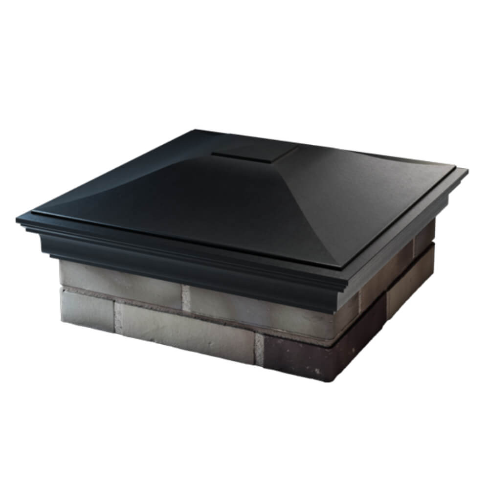 Колпак Zking Монблан Черный на столб 2х2 кирпича (515х515мм) в Орехово-Зуево фото