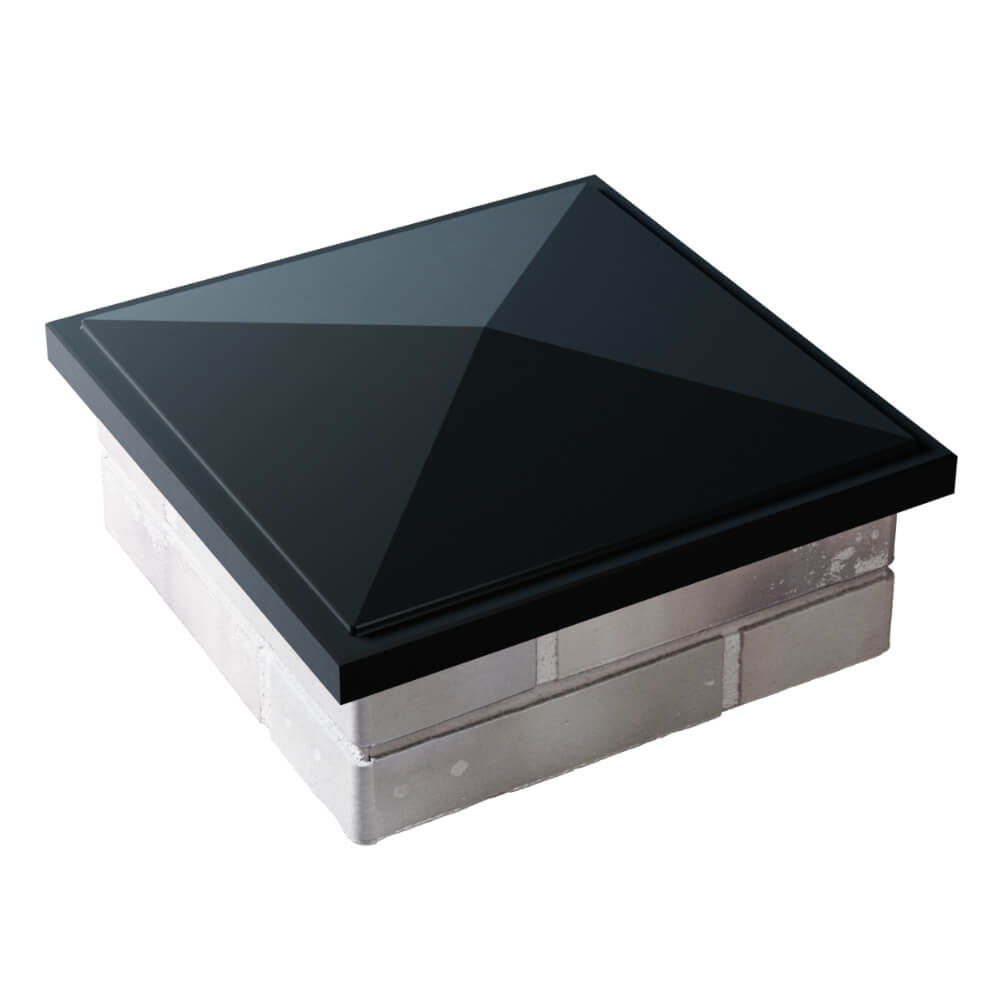 Колпак Zking БонаМоно Черный на столб 1.5х1.5 кирпича (385х385, 400х400мм) в Орехово-Зуево фото