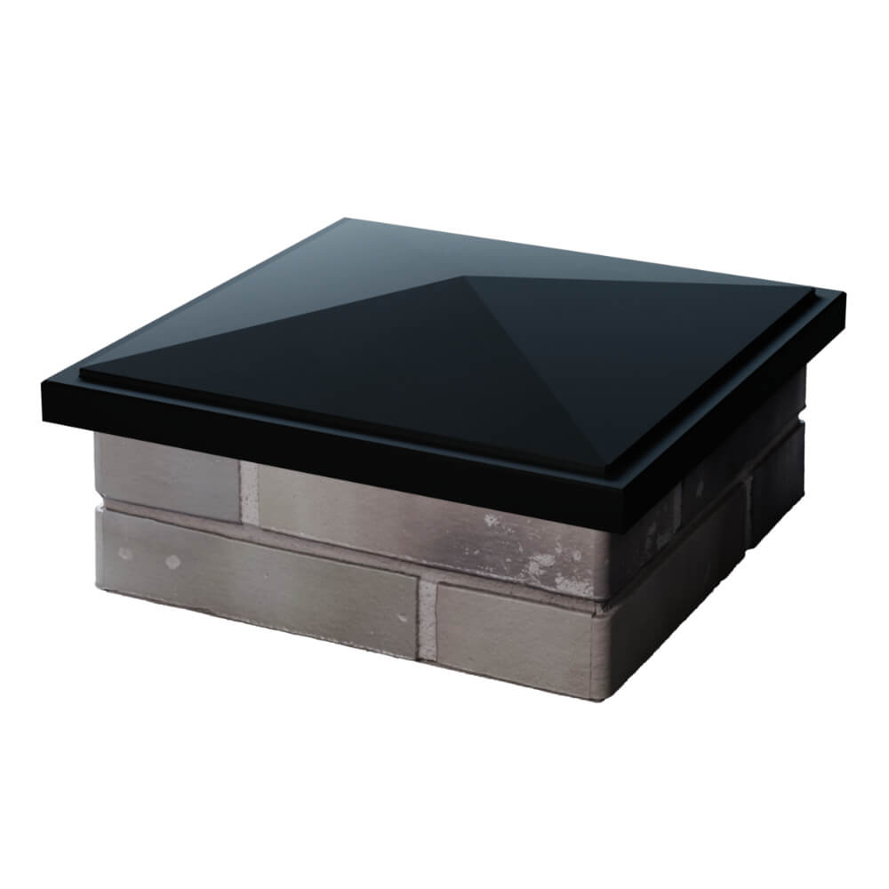 Колпак Zking БонаМоно Черный на столб 1.5х1.5 кирпича (385х385, 400х400мм) в Орехово-Зуево фото