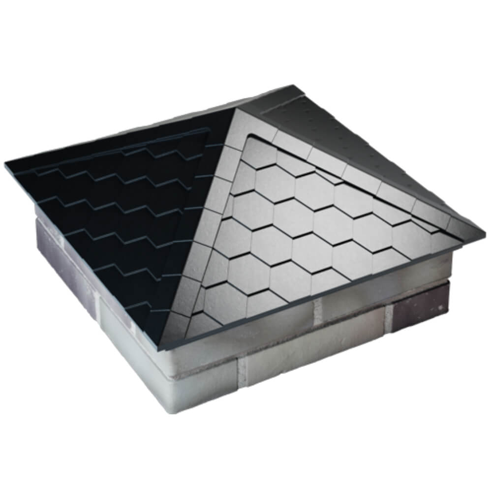 Колпак Zking Эверест Черный на столб 2х2 кирпича (535х535мм) Орехово-Зуево фото