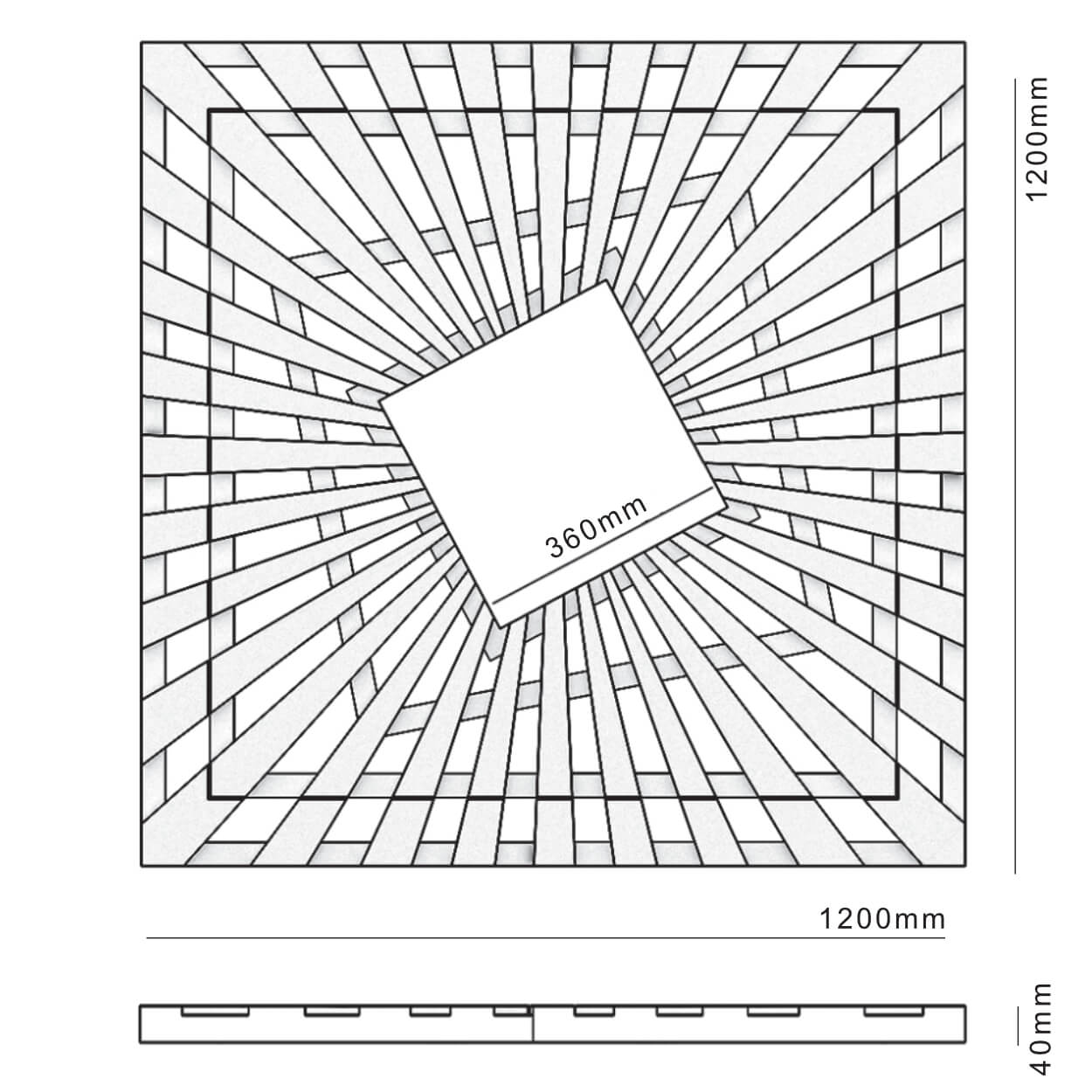 Приствольная решетка для дерева ZKING ATMOSPHERE 1.2х1.2м Черная в Орехово-Зуево фото
