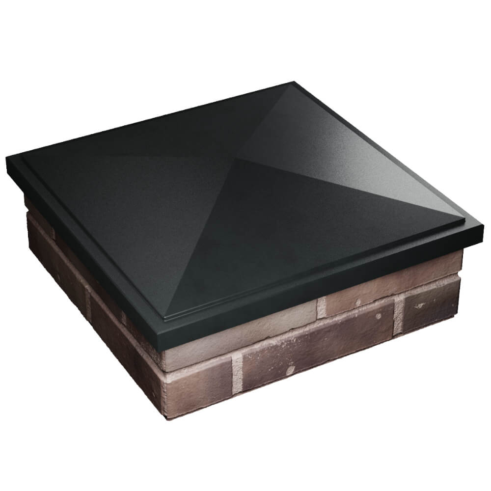 Колпак Zking БонаМоно Черный на столб 2х2 кирпича (515х515, 530х530мм) в Орехово-Зуево фото