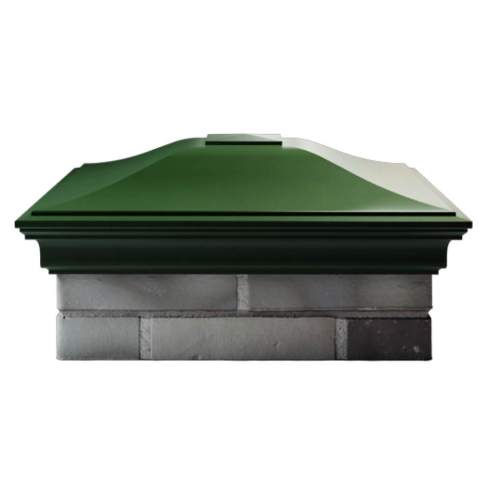 Колпак Zking Монблан Зеленый на столб 2х2 кирпича (515х515мм) в Орехово-Зуево фото