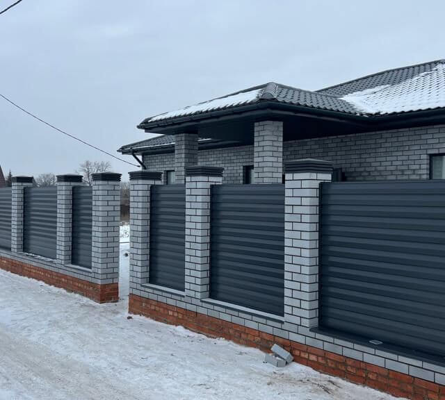 Колпак Zking Бона ХайТек Серый на столб 1.5х1.5 кирпича (385х385мм) в Орехово-Зуево фото