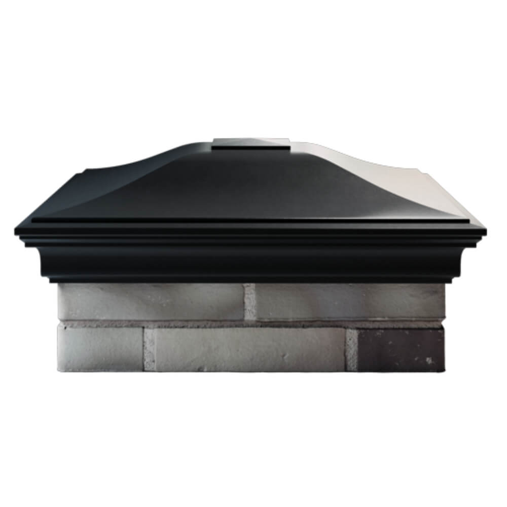 Колпак Zking Монблан Черный на столб 2х2 кирпича (515х515мм) в Орехово-Зуево фото