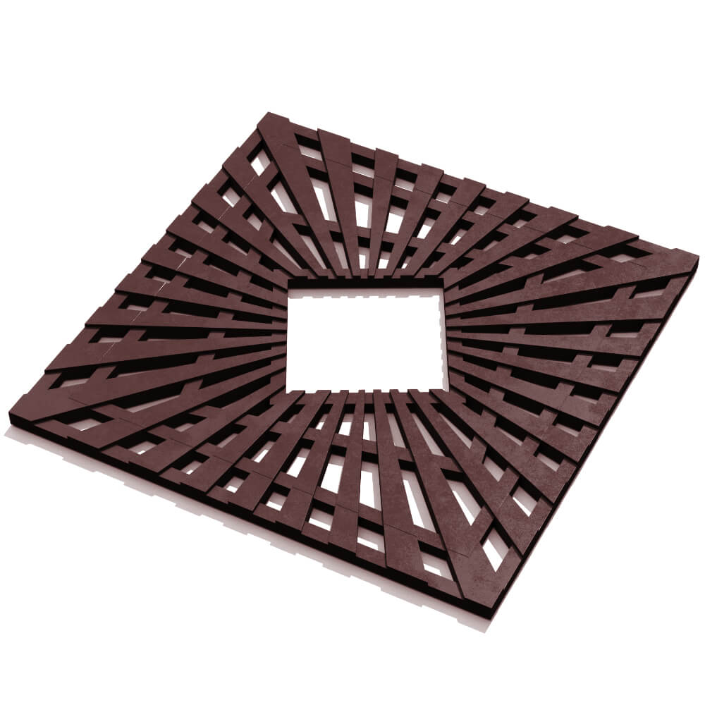 Приствольная решетка для дерева ZKING ATMOSPHERE 1.2х1.2м Коричневая в Орехово-Зуево фото