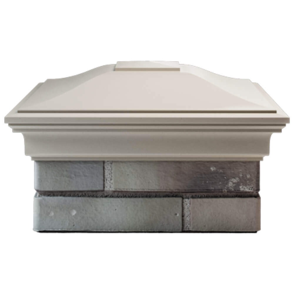 Колпак Zking Монблан Бежевый на столб 1.5х1.5 кирпича (385х385мм) Орехово-Зуево фото