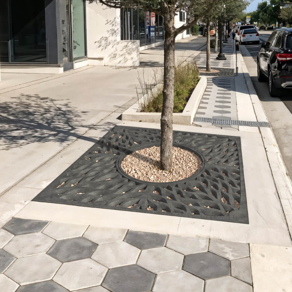 Приствольная решетка для дерева ZKING CRUST 2х2м Черная в Орехово-Зуево фото