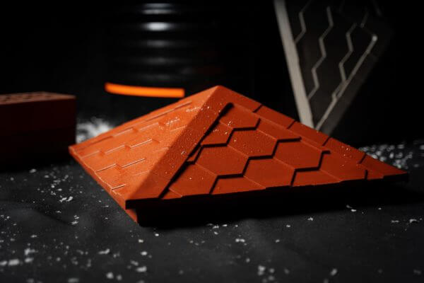 Колпак Zking Эверест Красный на столб 1.5х1.5 кирпича (390х390мм) в Орехово-Зуево фото