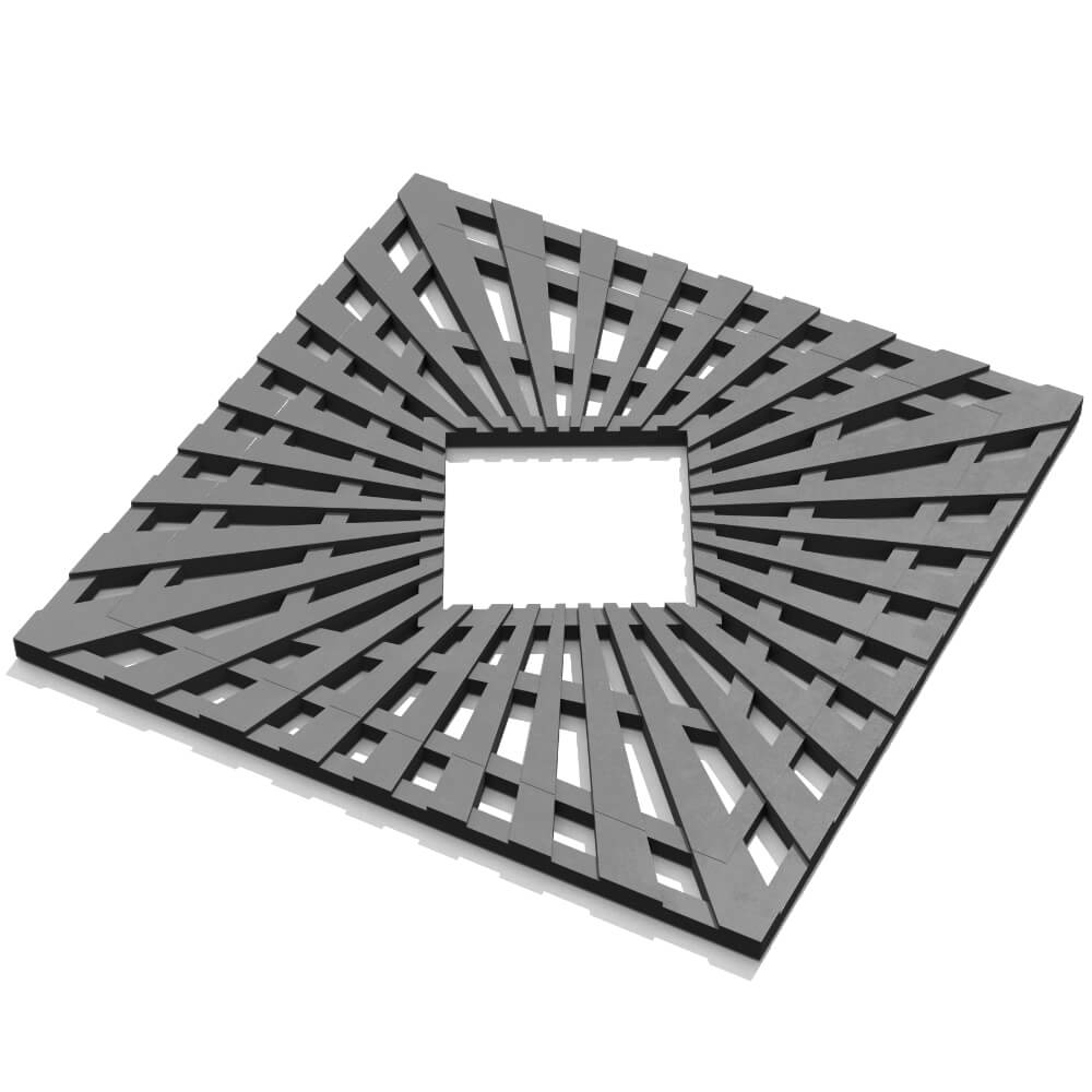 Приствольная решетка для дерева ZKING ATMOSPHERE 1.2х1.2м Серая в Орехово-Зуево фото