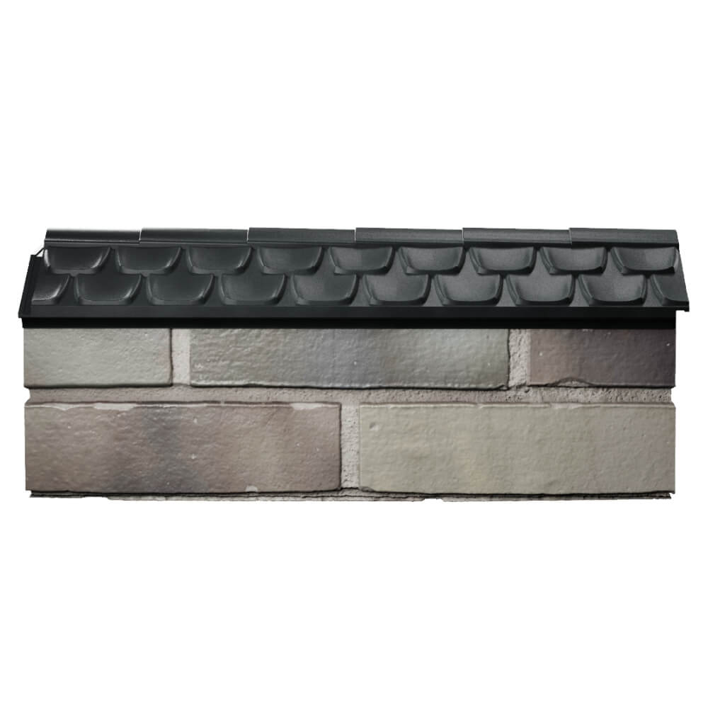Парапет Zking Эльбрус Черный с посадкой на 0.5 кирпича (130мм) в Орехово-Зуево фото