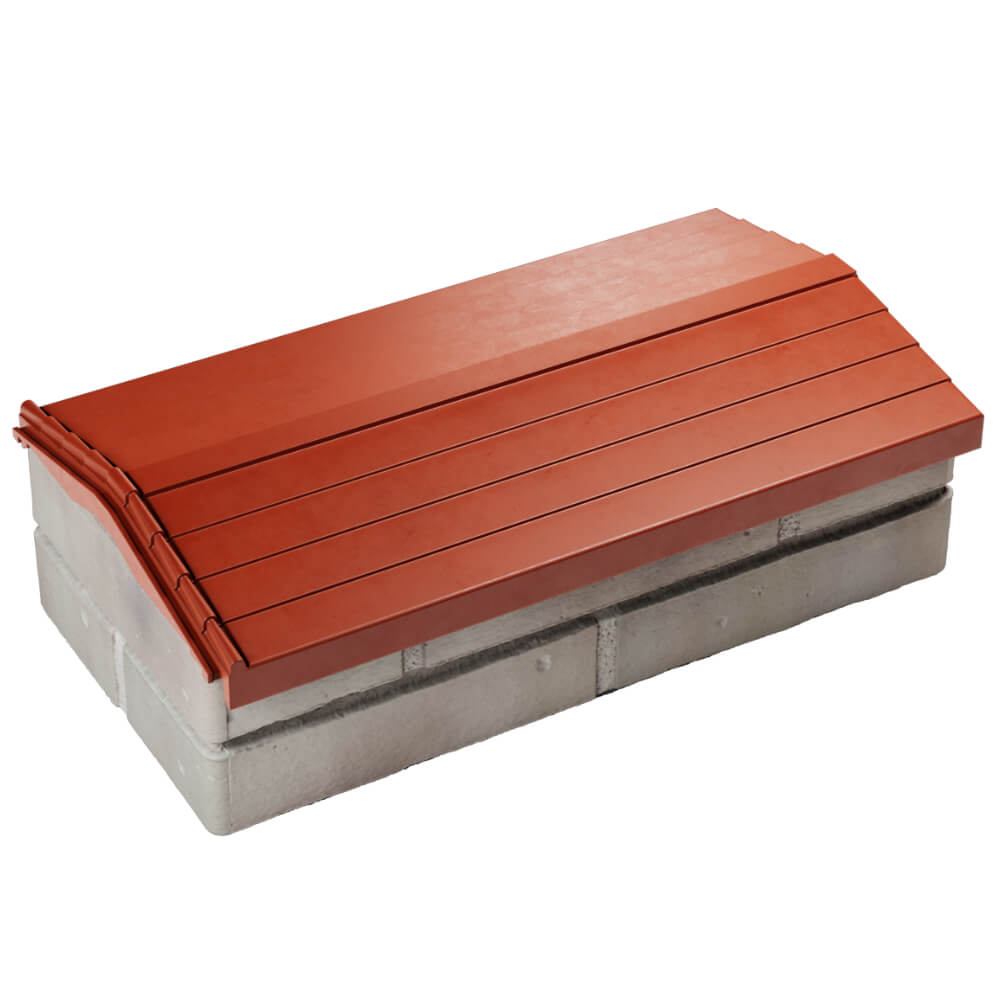 Парапет Zking Бона ХайТек Красный с посадкой на 1 кирпич (200/225/255мм) в Орехово-Зуево фото