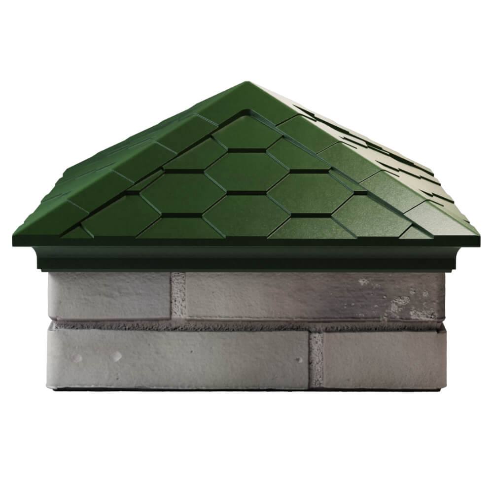 Колпак Zking Эверест Зеленый на столб 1.5х1.5 кирпича (390х390мм) Орехово-Зуево фото